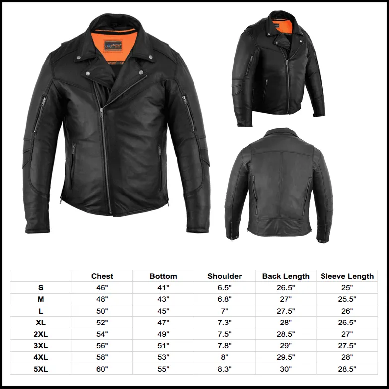 Men's Beltless Biker Jacket