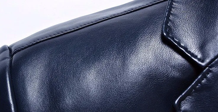 Men's Business PU Leather Jacket