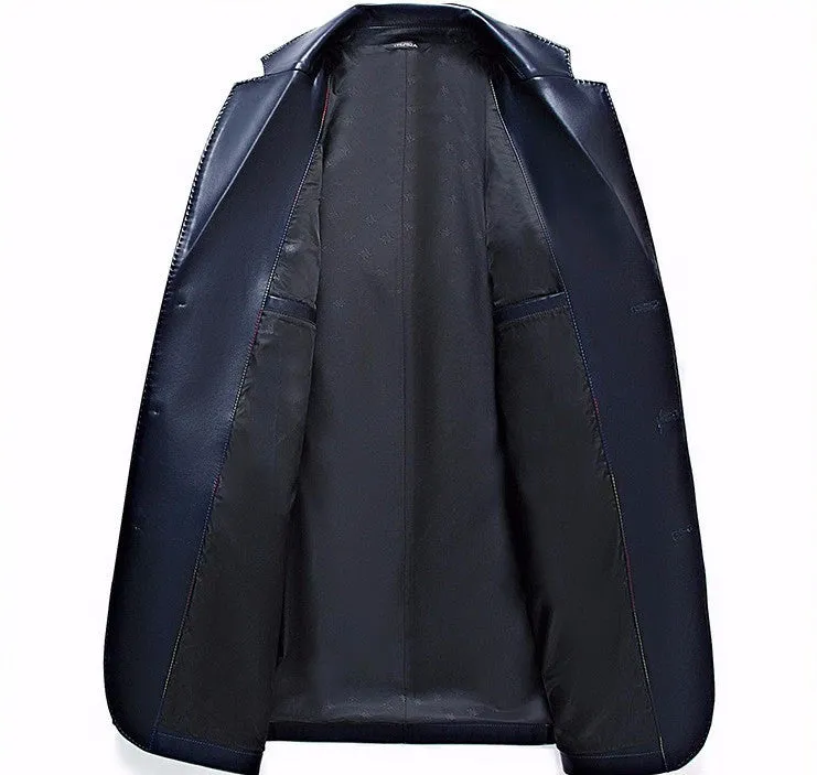 Men's Business PU Leather Jacket