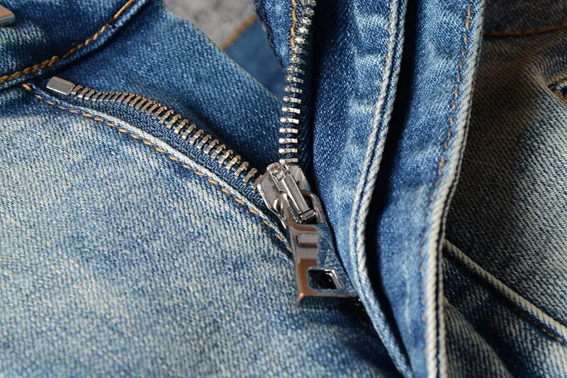 Men's Casual Ripped Elastic Slim Jeans