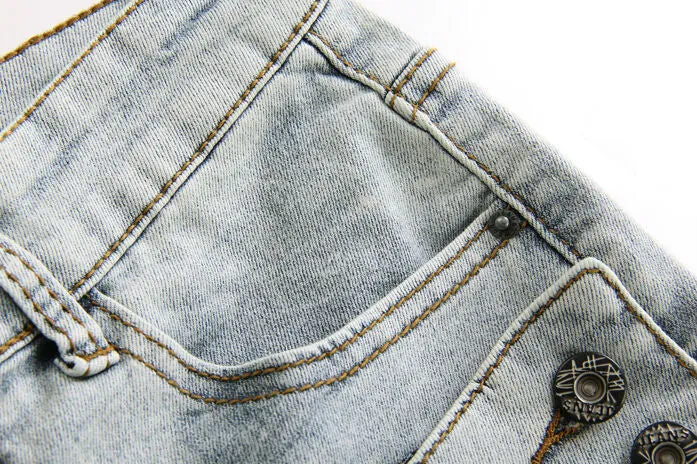Men's Light Gray Slim Jeans