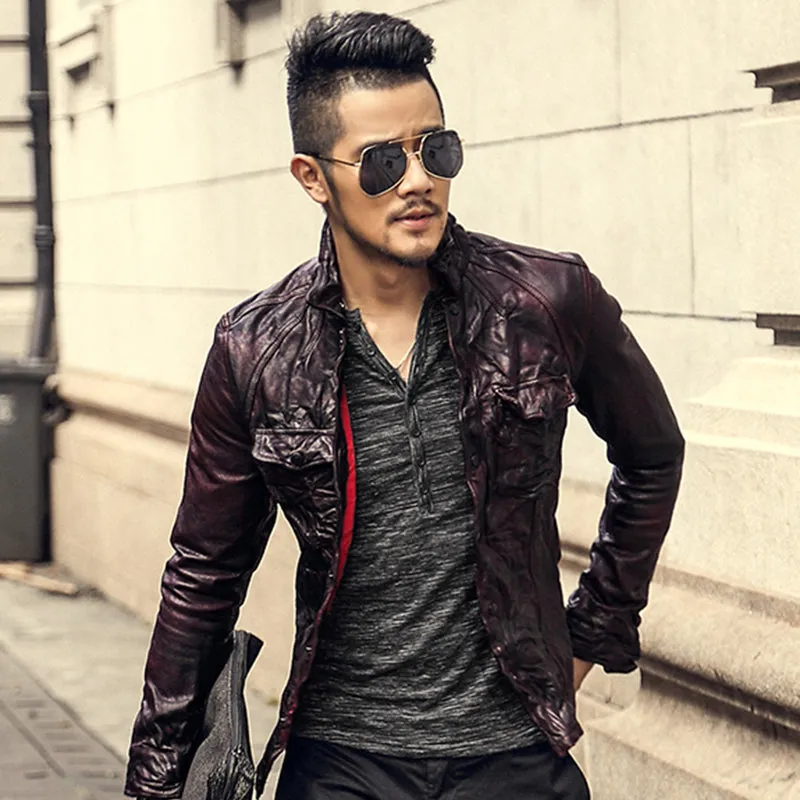 Men's Retro Genuine Leather Jacket