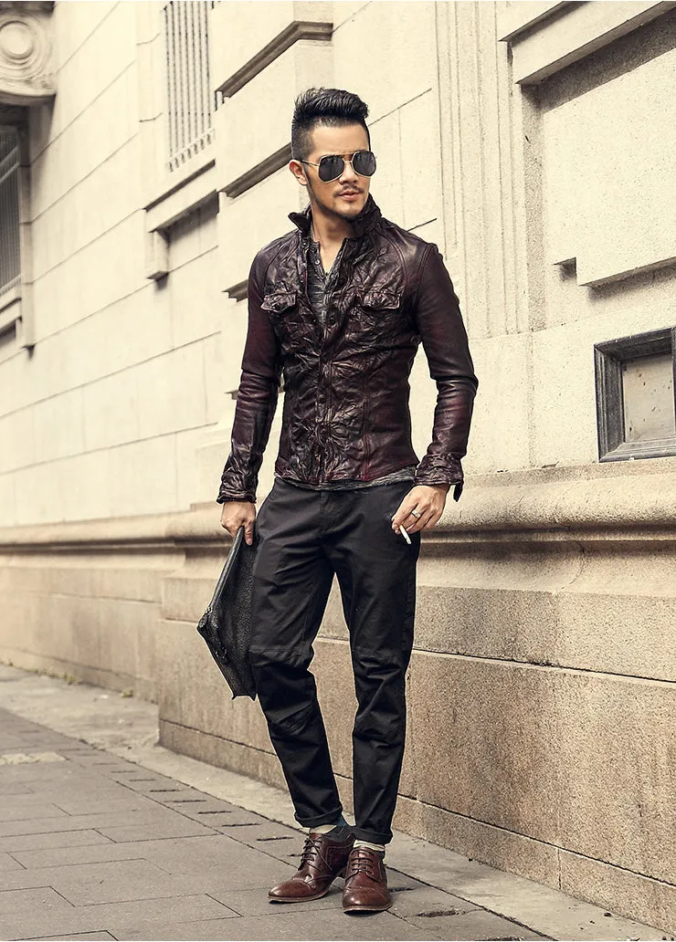 Men's Retro Genuine Leather Jacket