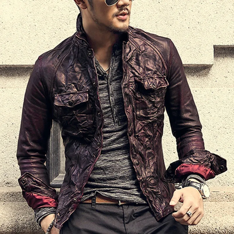 Men's Retro Genuine Leather Jacket