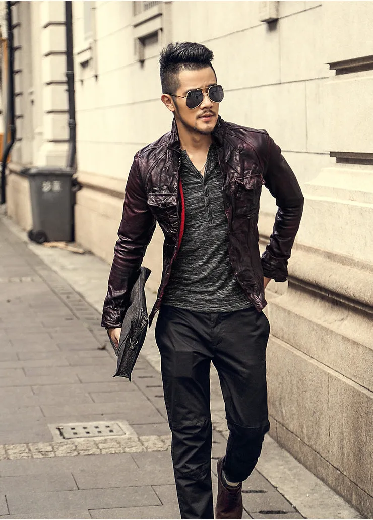 Men's Retro Genuine Leather Jacket