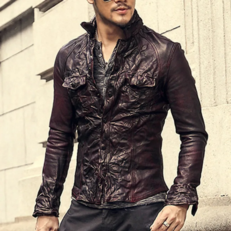 Men's Retro Genuine Leather Jacket