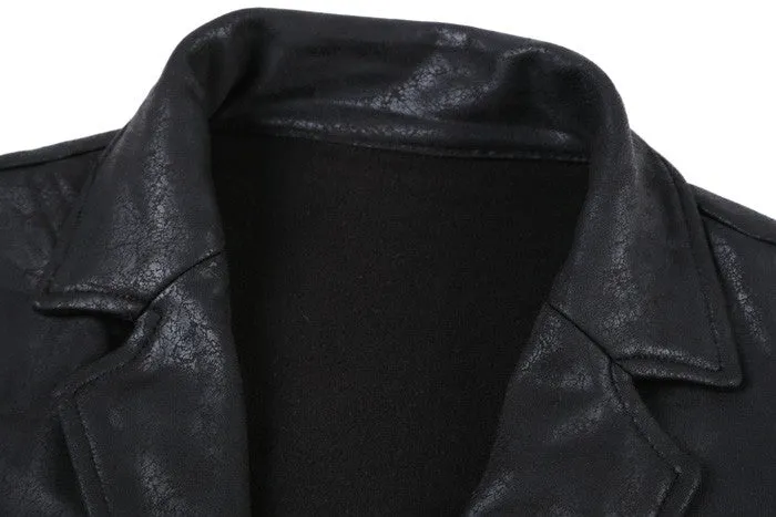 Men's Spring/Autumn Casual Slim Leather Jacket