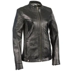 Milwaukee Leather SFL2855 Women's Black  Zip Front Fashion Leather