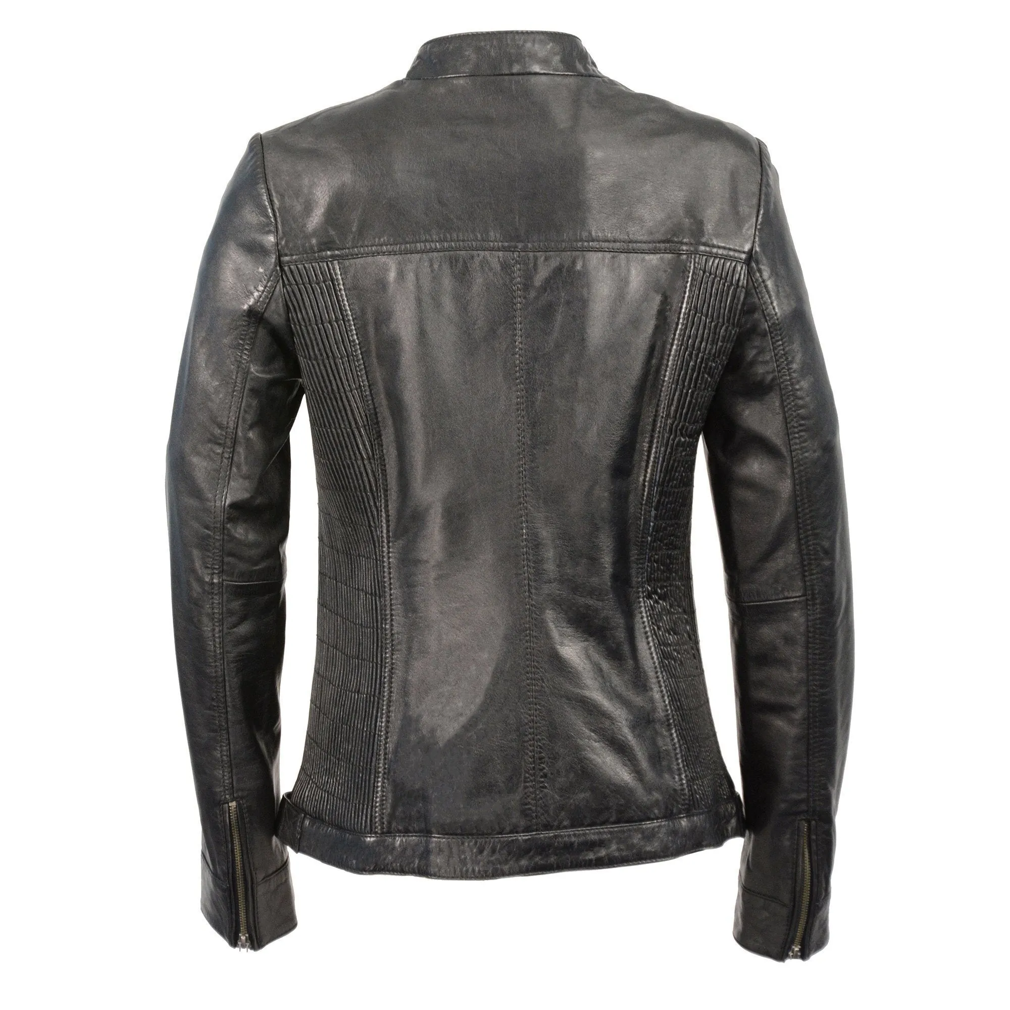 Milwaukee Leather SFL2855 Women's Black  Zip Front Fashion Leather