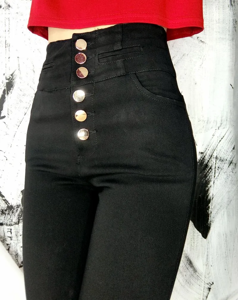 Not Enough Buttons Skinny Pants SD01046