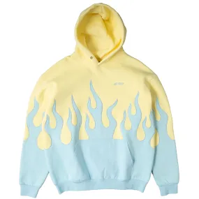 OVERSIZED PREMIUM HEATER HOODIE - YELLOW / BLUE