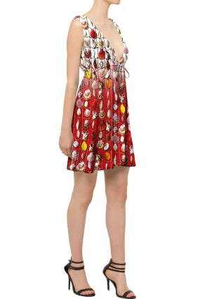 Plunge Neck Cocktail Dress
