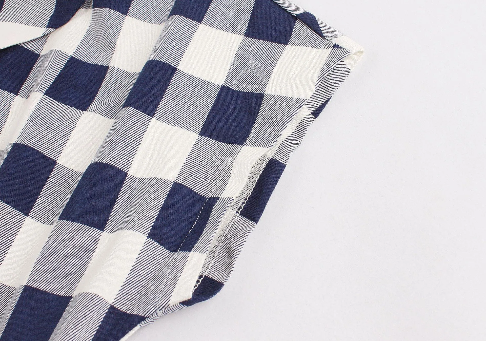 Plus Sizes Plaid Midi Length Dresses