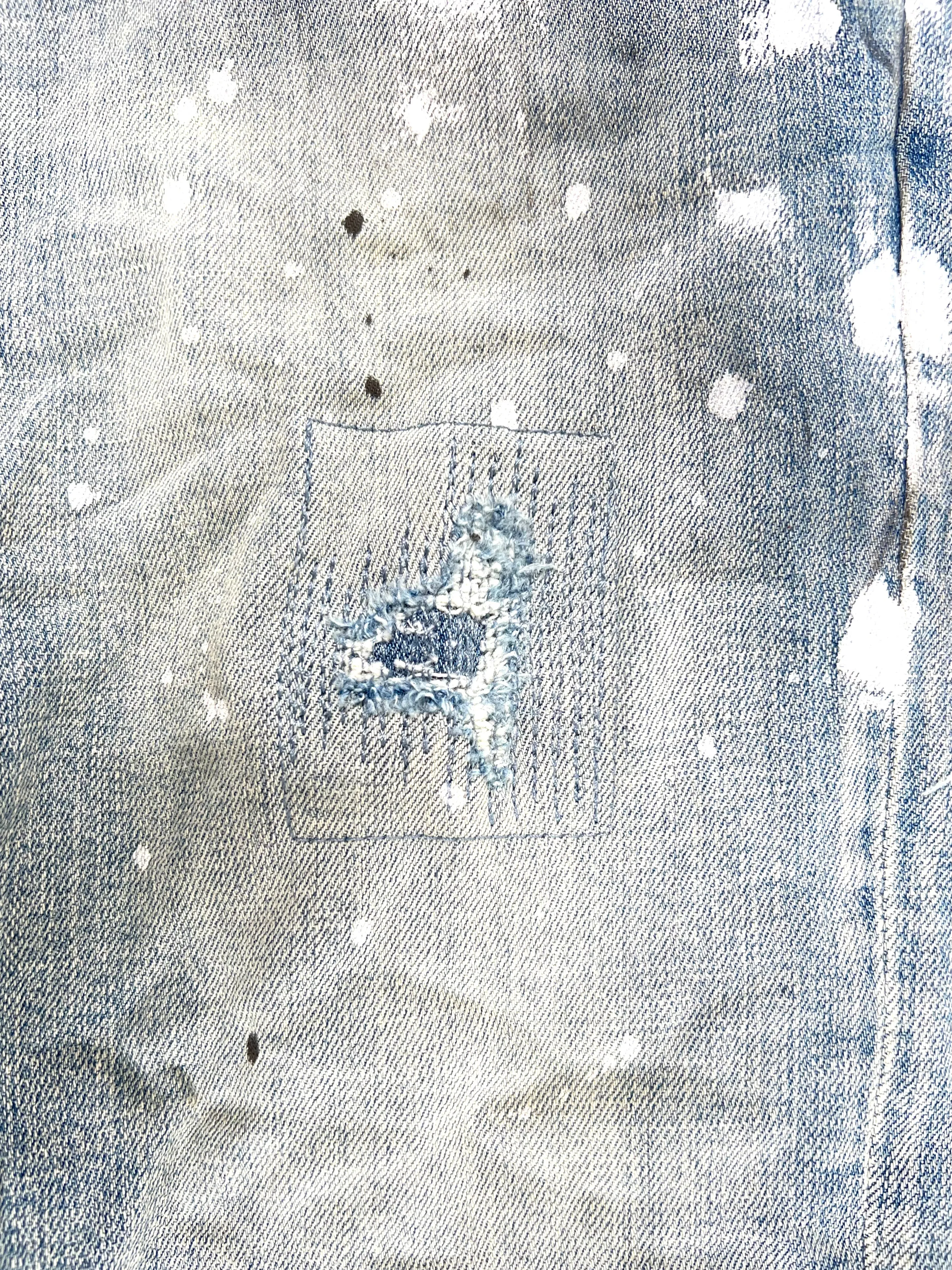 Purple Brand Jeans P001-LIA Light Indigo Paint Blowout