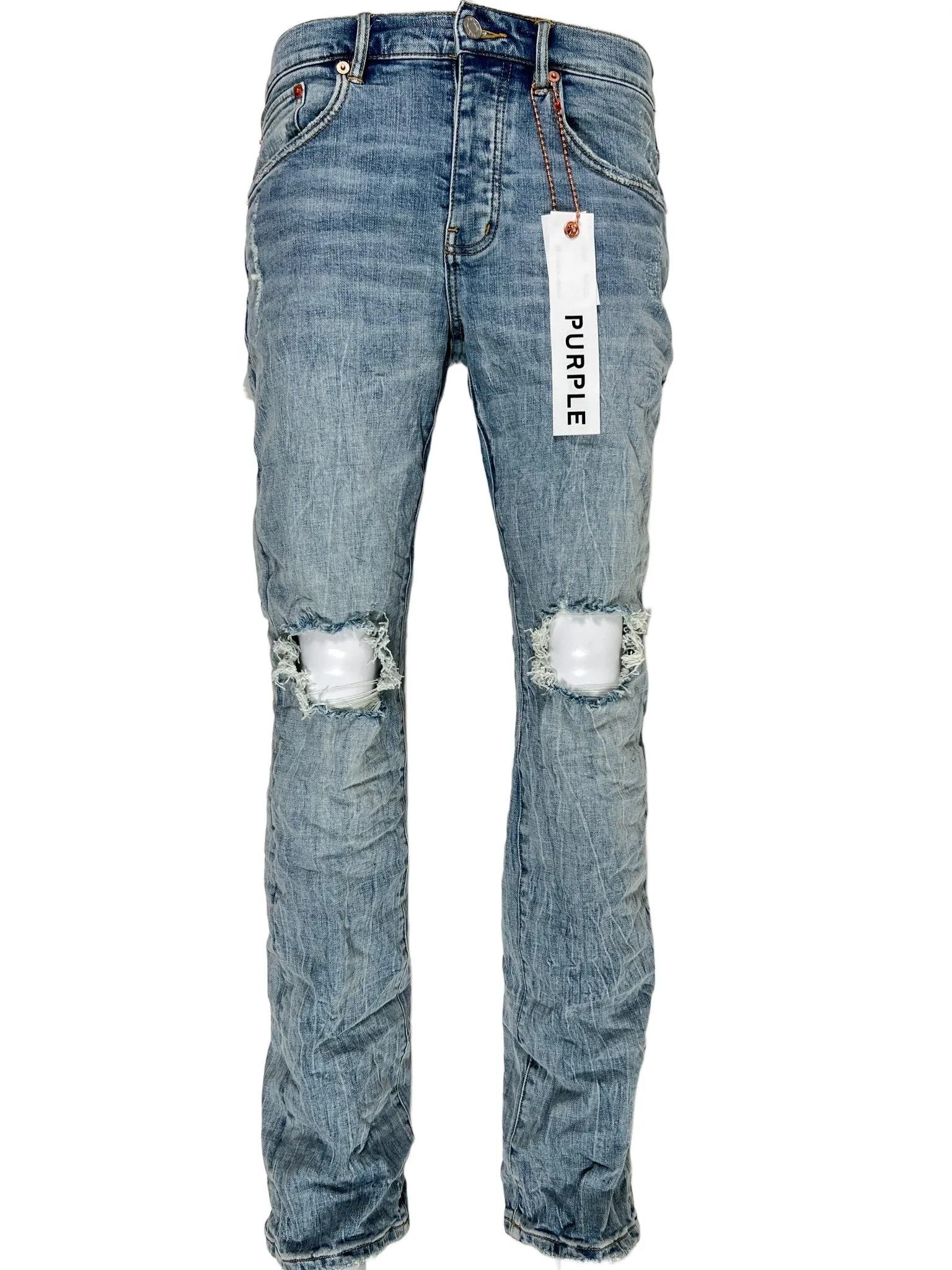 Purple Brand P004-LIBL Light Indigo Blowout Flare