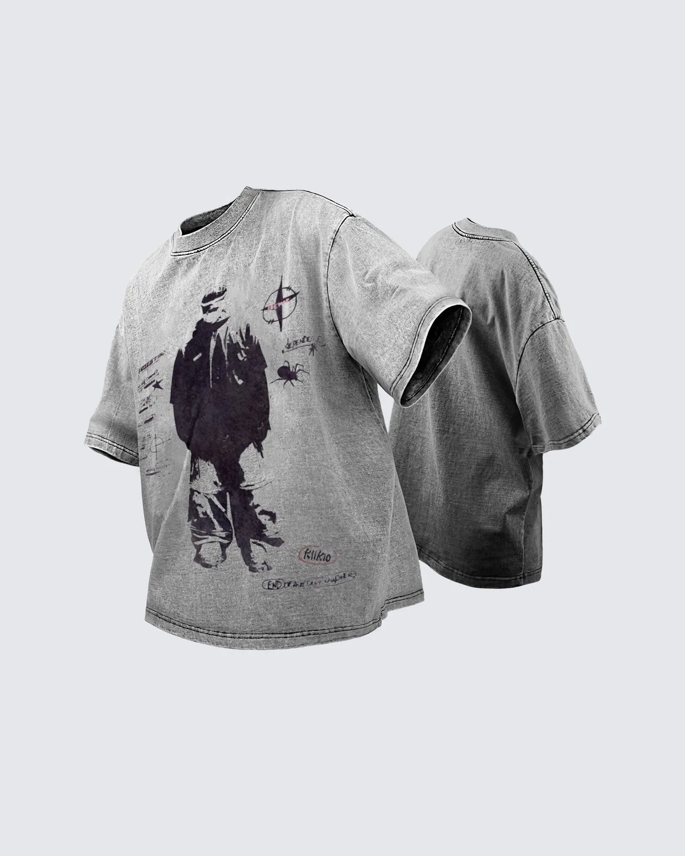 (SALE) KIIKIO Distressed Short Sleeve Tees