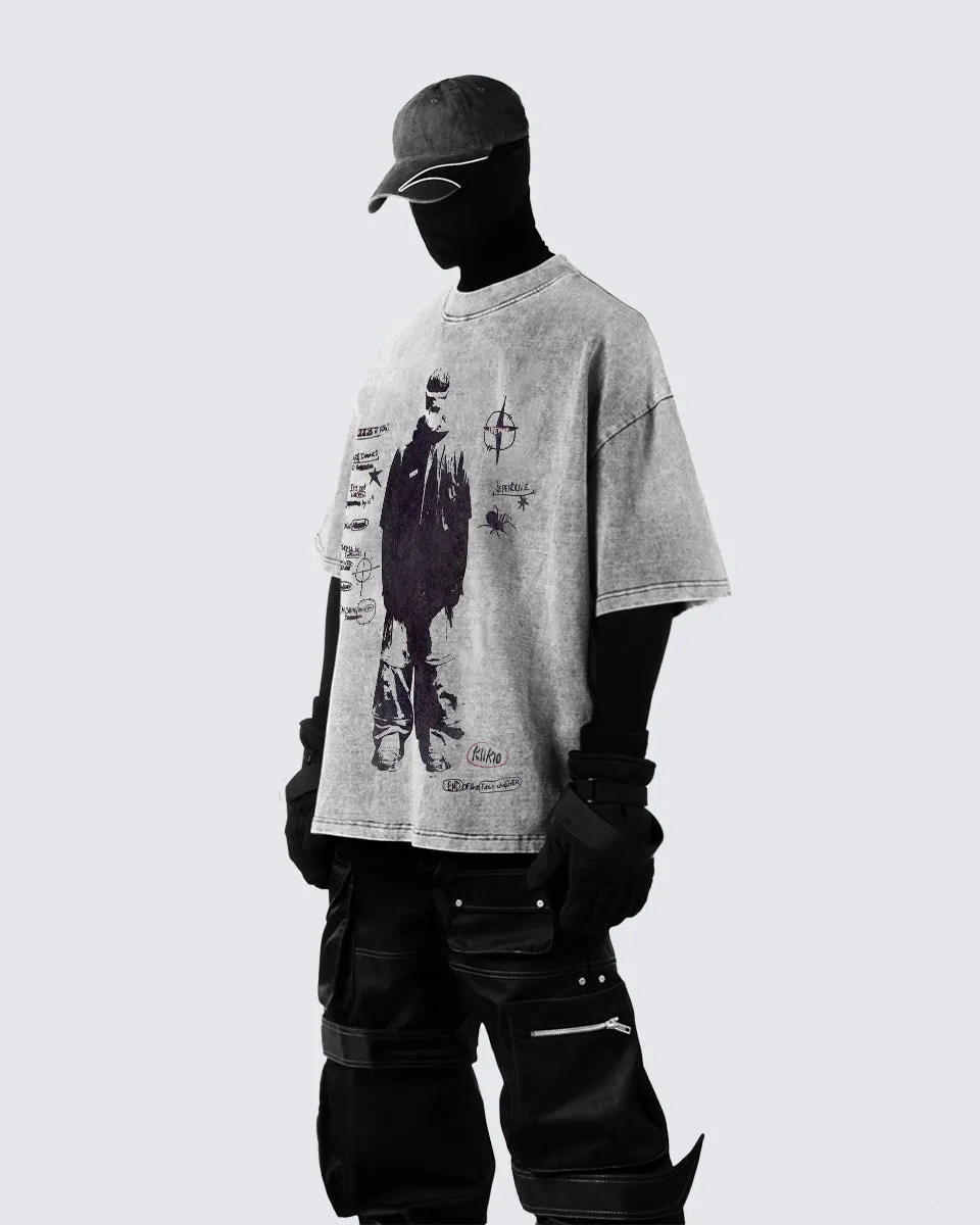 (SALE) KIIKIO Distressed Short Sleeve Tees