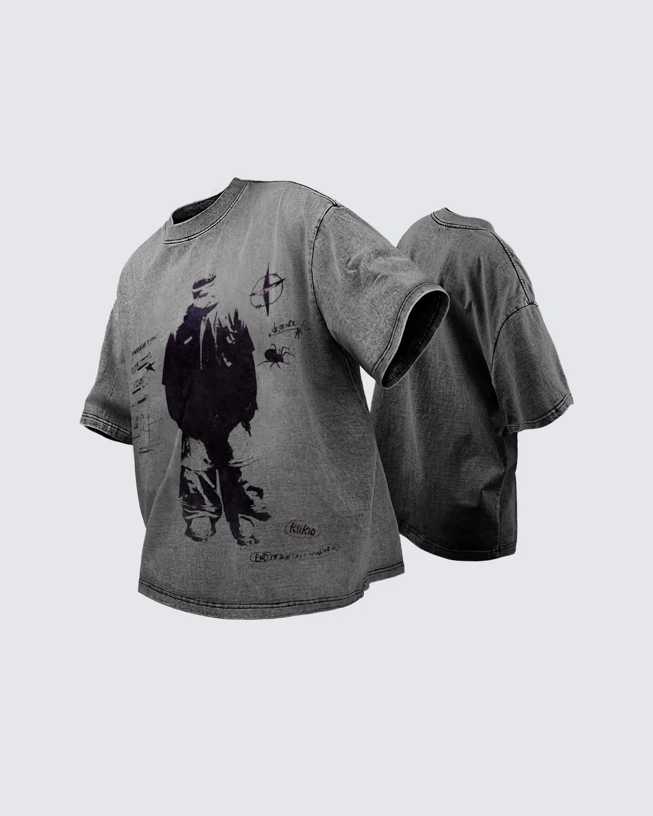 (SALE) KIIKIO Distressed Short Sleeve Tees
