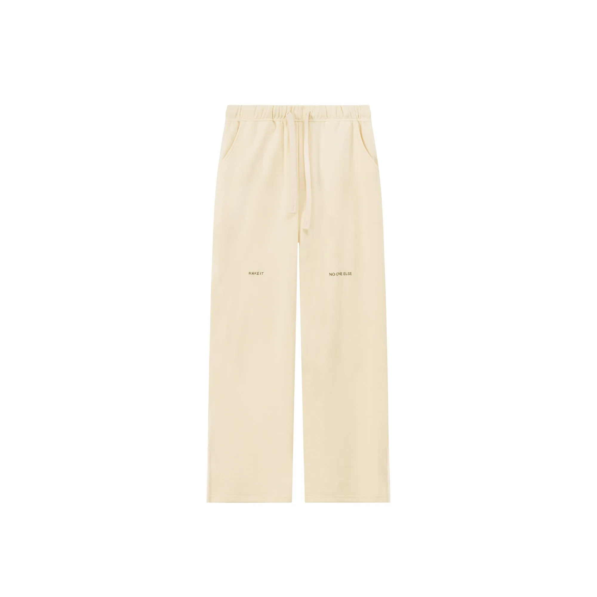 Side Slits Straight Jogger Pants