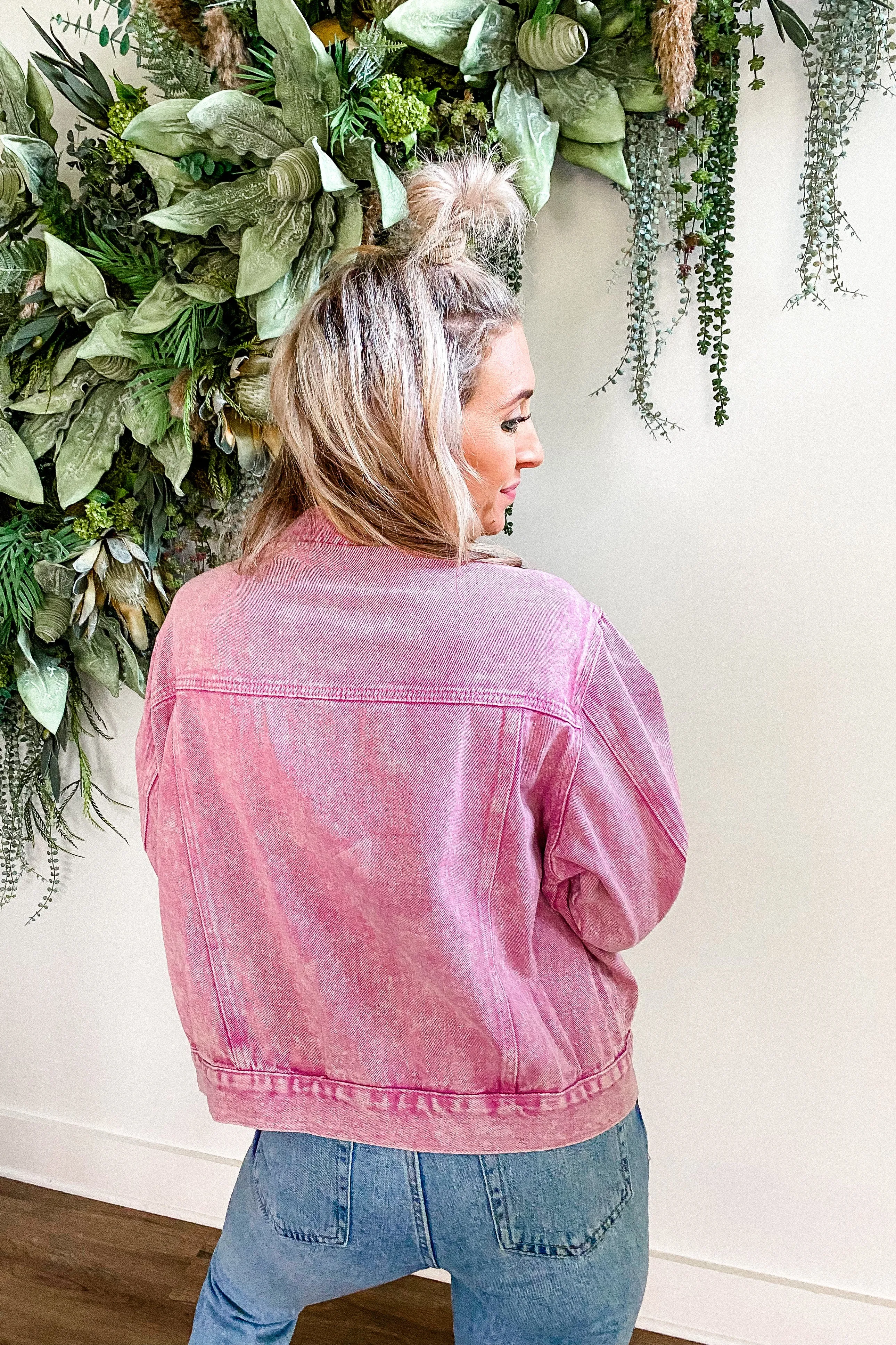 So Haute Pink Denim Jacket