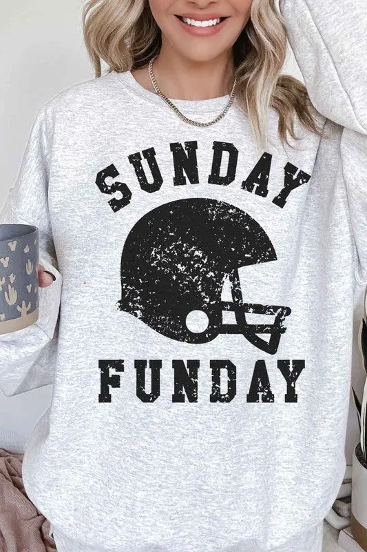 SUNDAY FUNDAY FOOTBALL OVERSIZED SWEATSHIRT