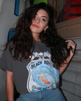 The Beach Boys Surf Patrol Charcoal Thrifted Tee