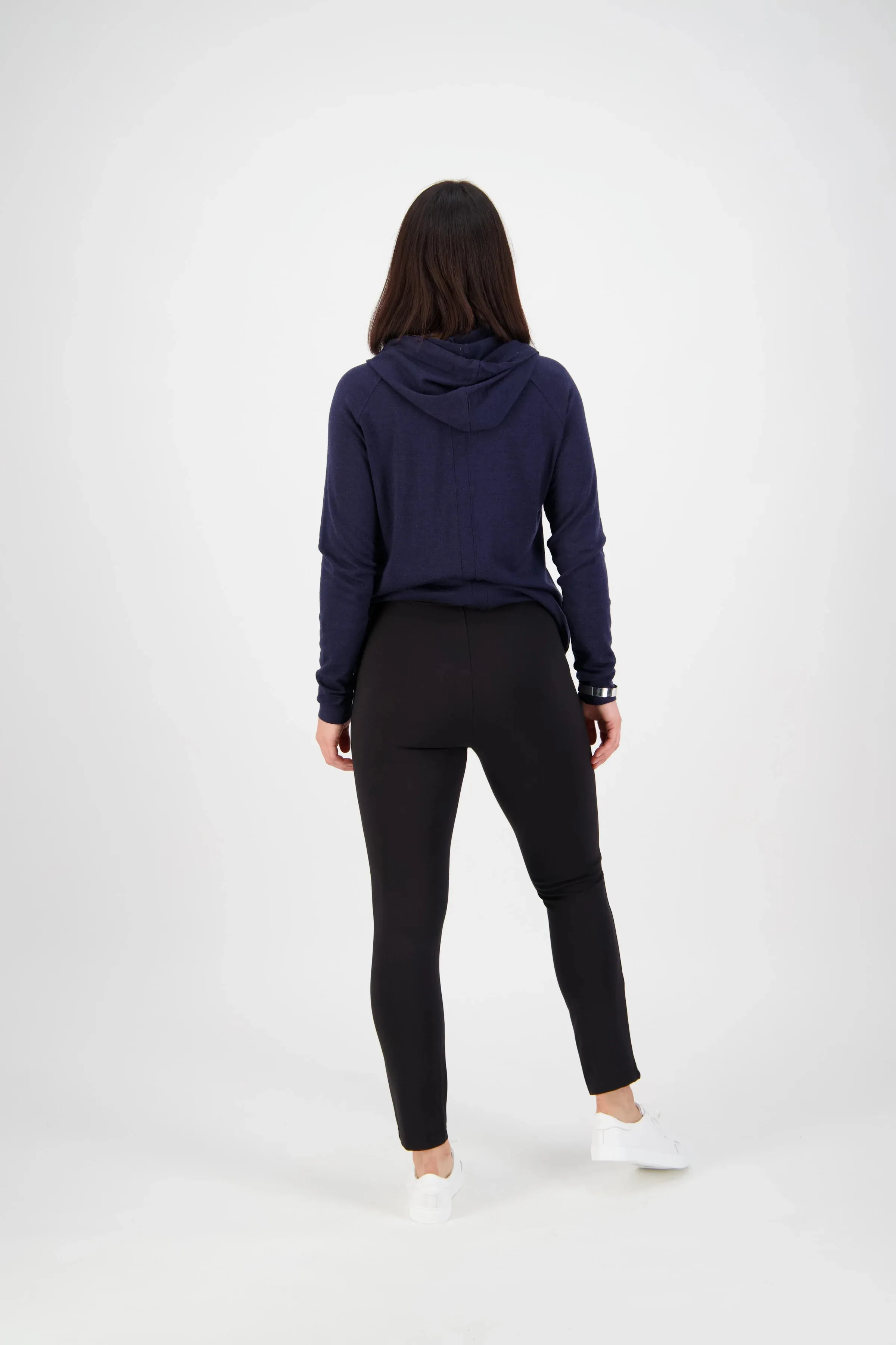 Vassalli - Skinny Leg Ankle Grazer Ponti Pull On Black | 12105