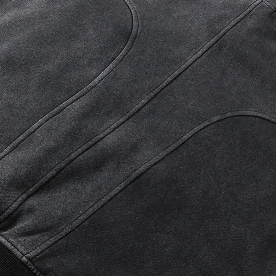 Washed Button Up Oversized Hoodie