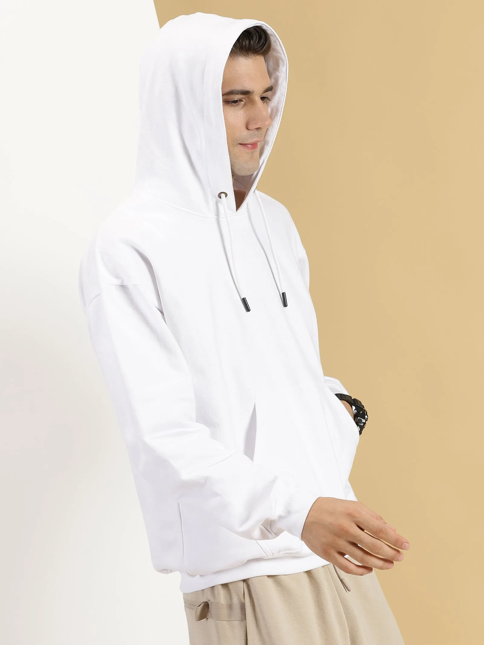 White Oversized Hoodie