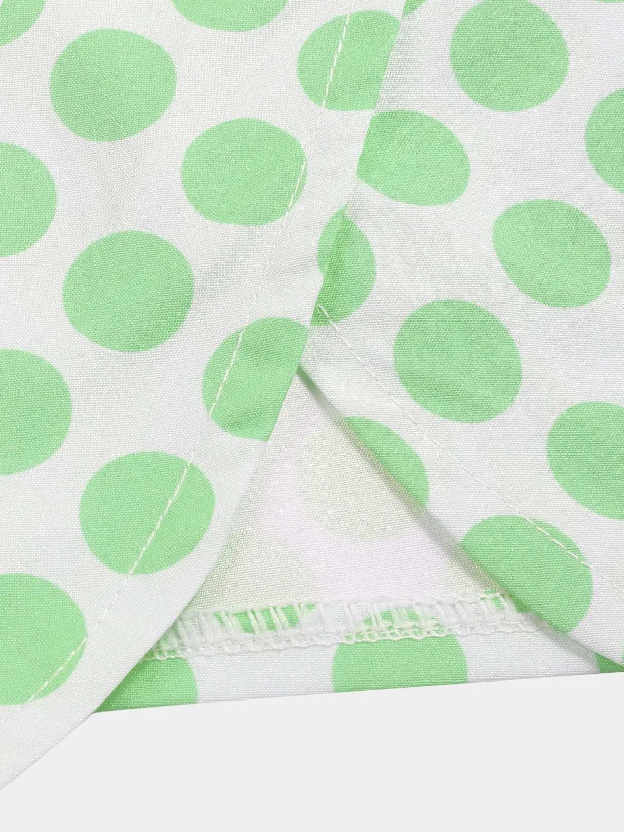 Wholesale Green Off The Shoulder Polka Dot Self-Tie Slit Hem Mini Dress