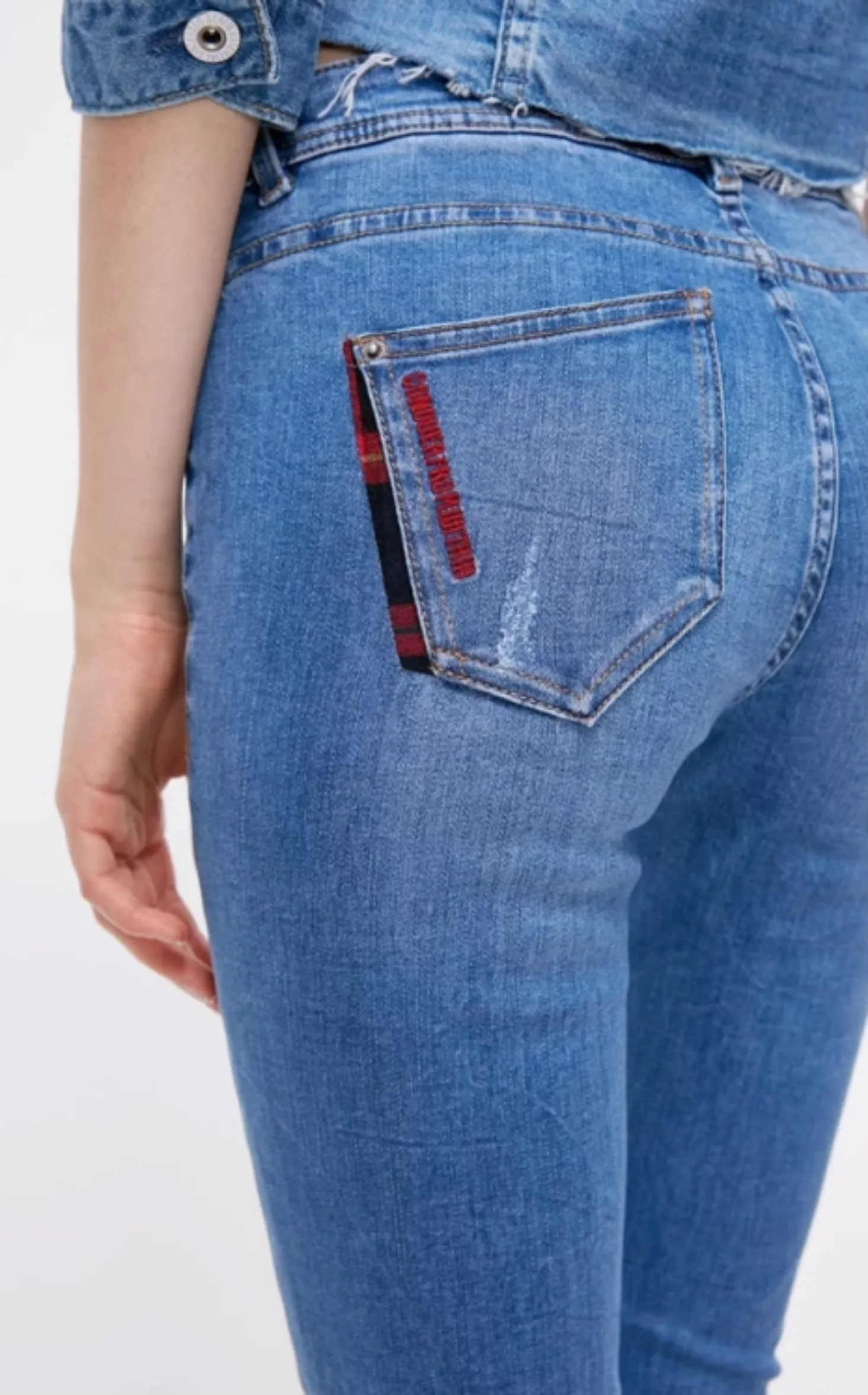 Women's Autumn Low Waist Cropped Jeans