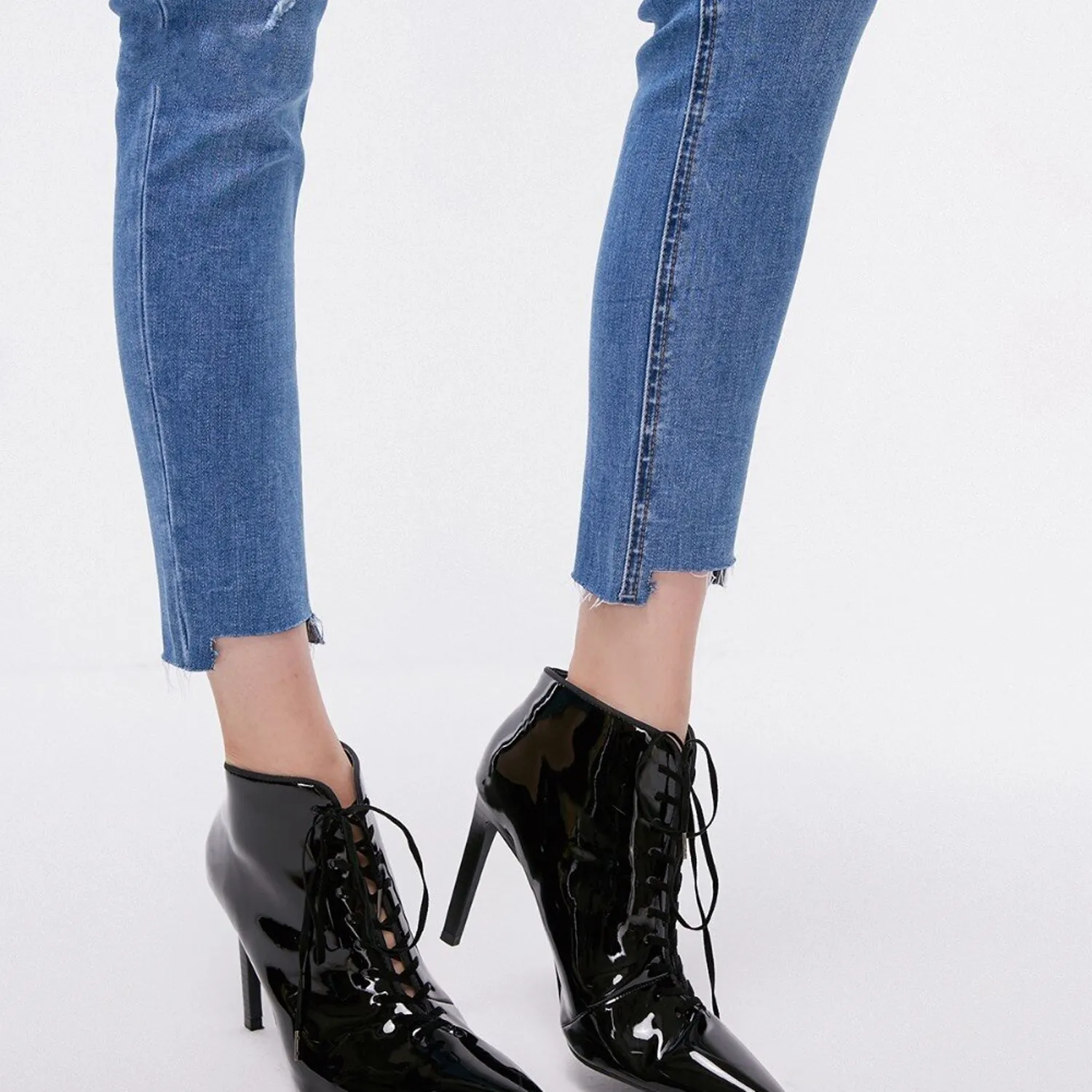 Women's Autumn Low Waist Cropped Jeans