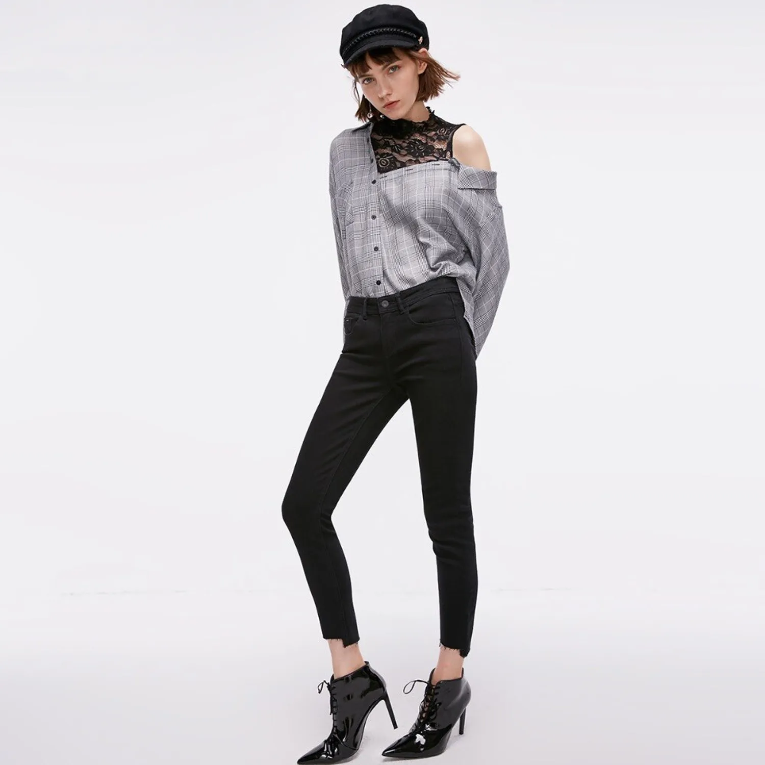 Women's Autumn Low Waist Cropped Jeans