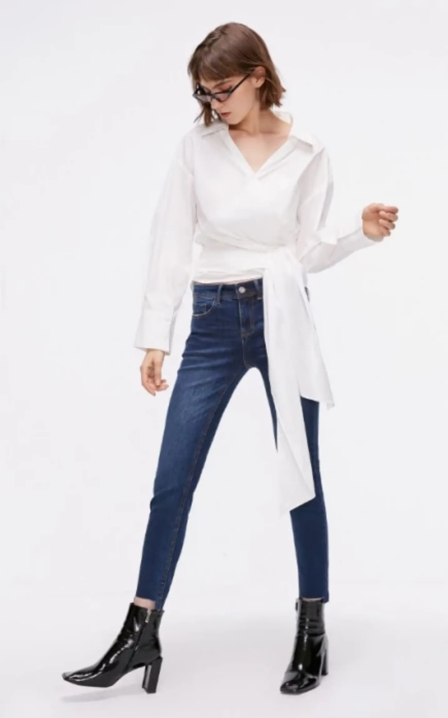 Women's Autumn Low Waist Cropped Jeans