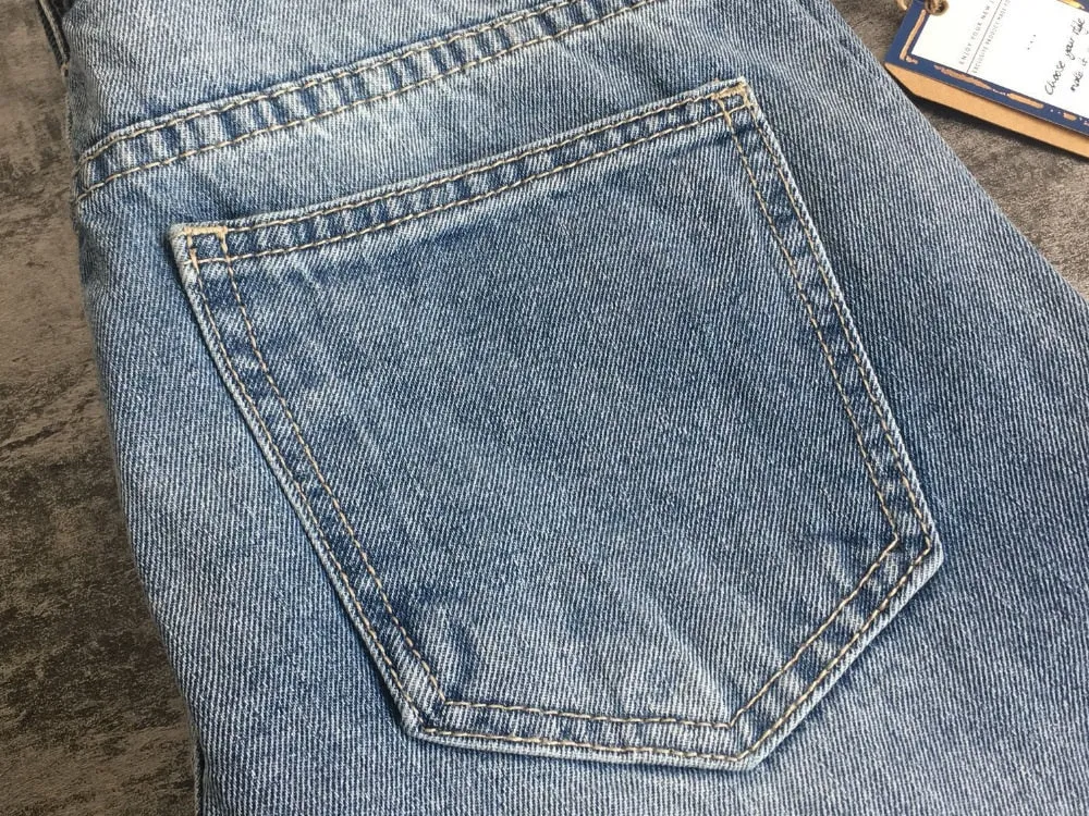Women's Blue Jeans With Fringes