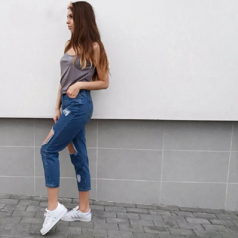 Women's Casual Boyfriend Jeans