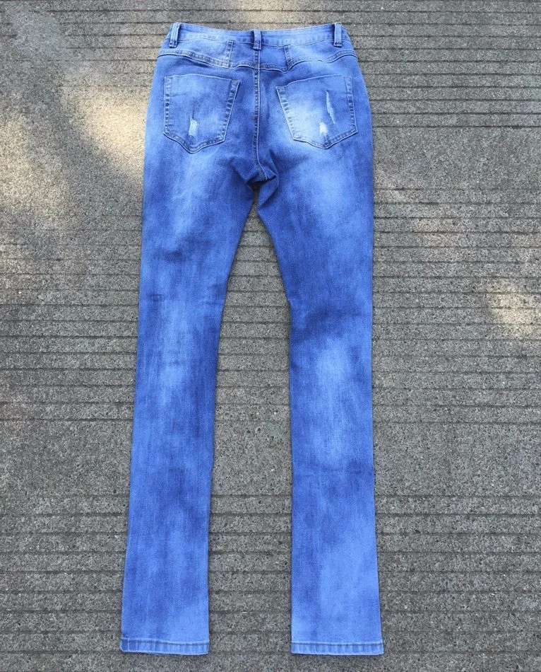 Women's Fashion High Waist Cotton Denim Jeans