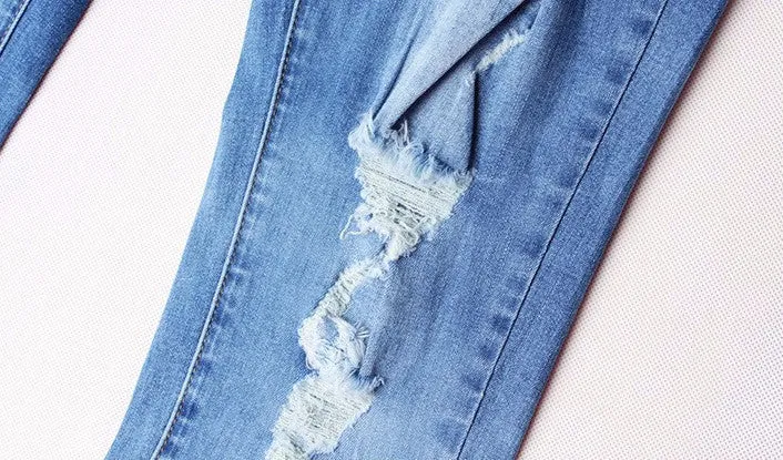 Women's Fashion High Waist Cotton Denim Jeans