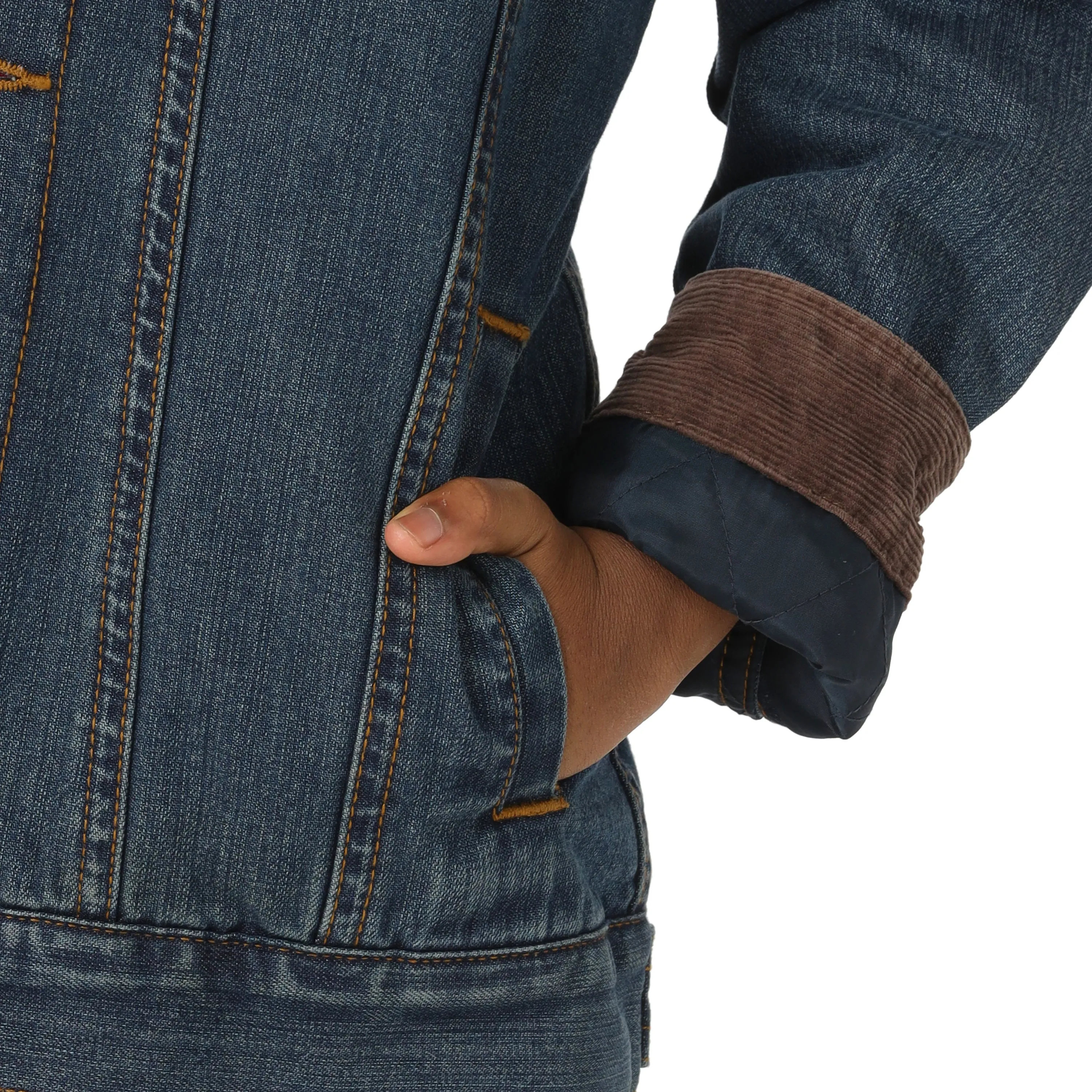 Wrangler | Kids Sherpa-Lined Denim Jacket
