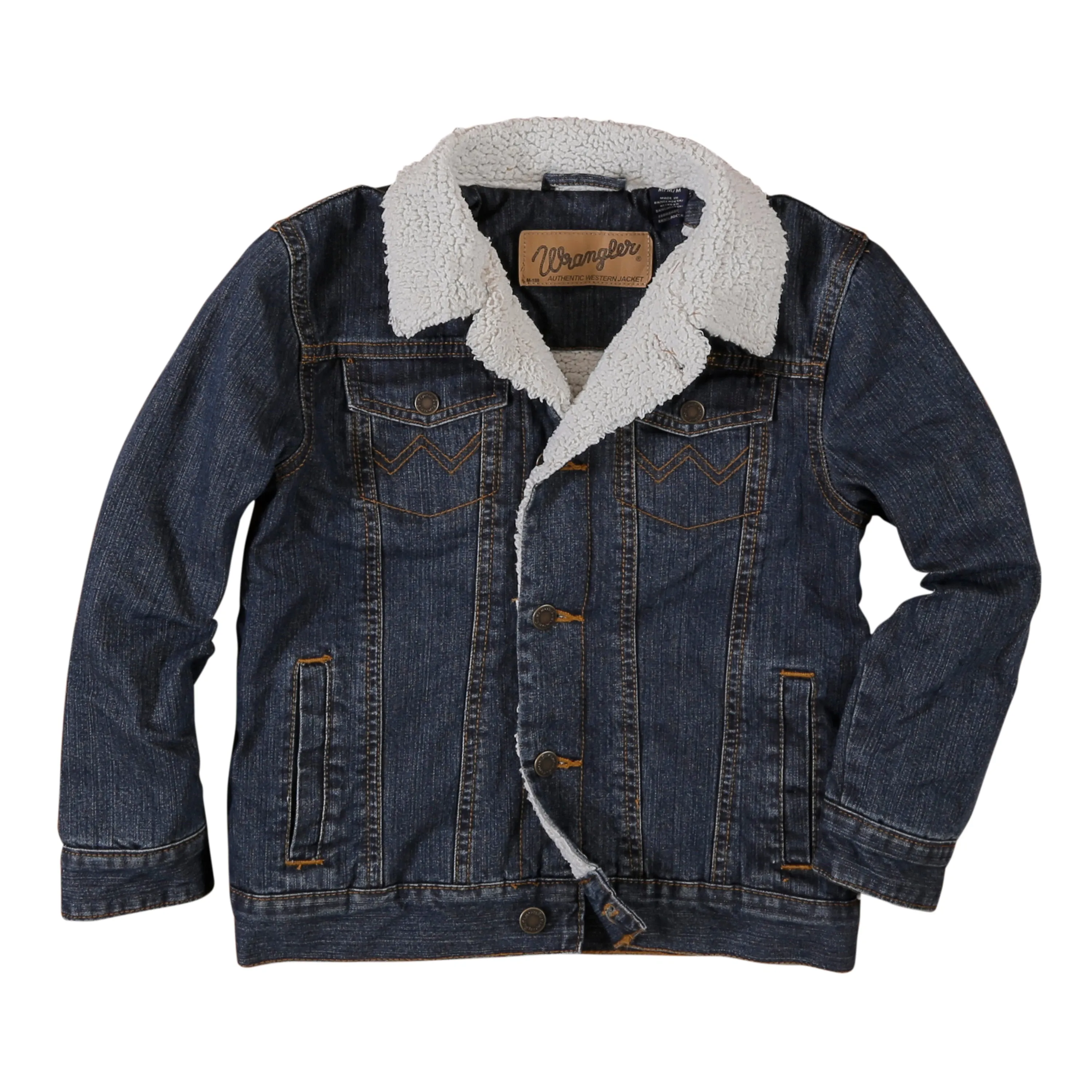 Wrangler | Kids Sherpa-Lined Denim Jacket