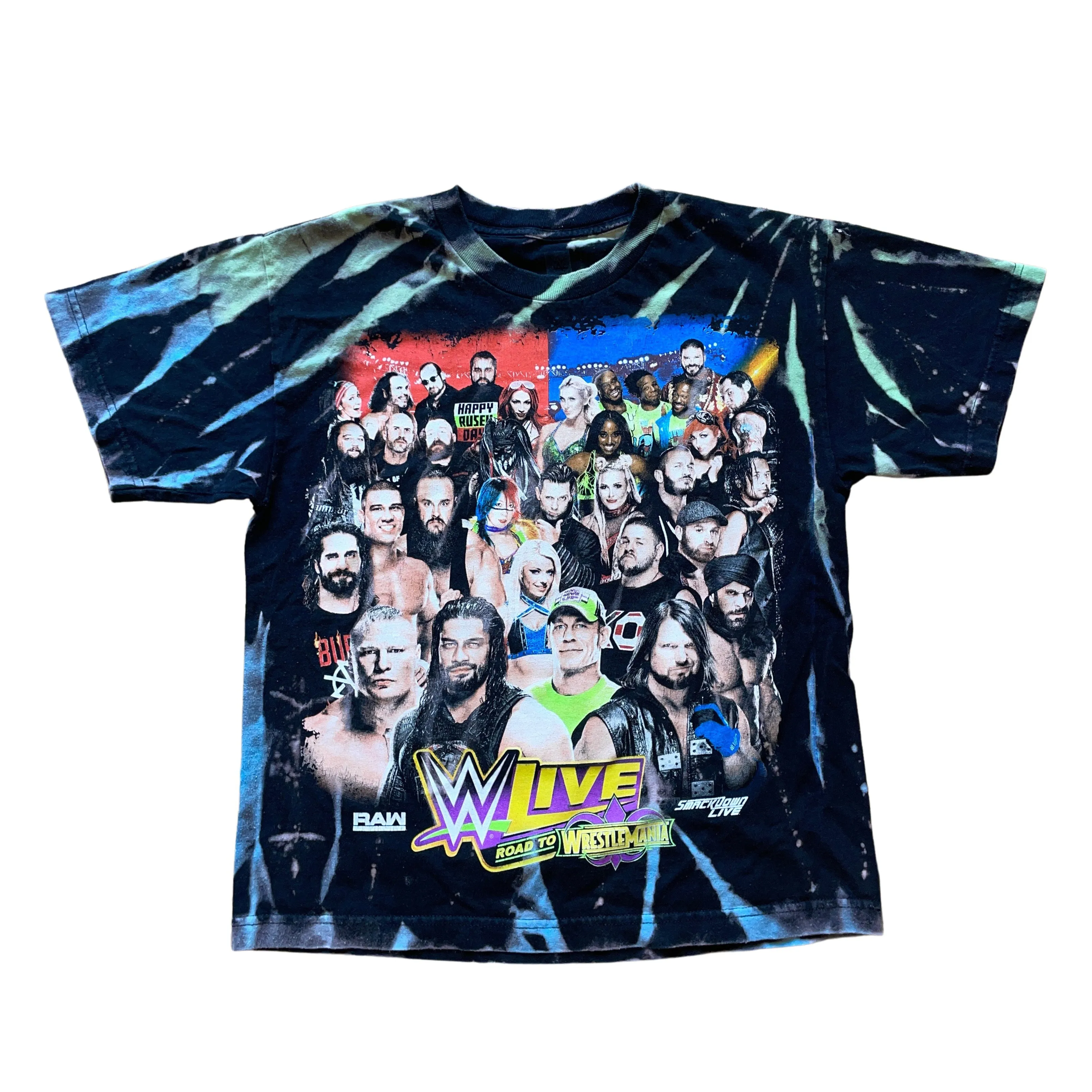 WWE 2018 Wrestlemania Live Tour | Tie-Dye Tee | XS