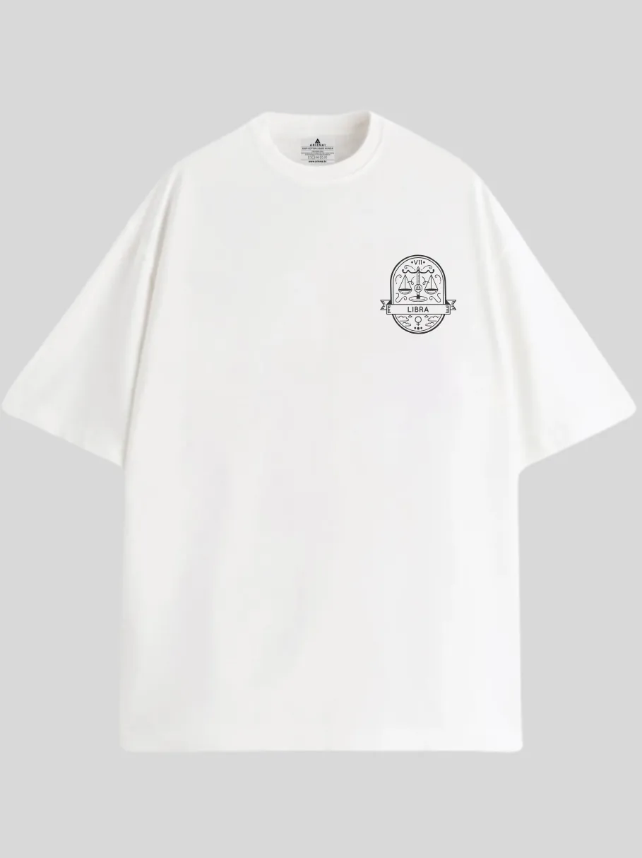 Zodiac Libra / Unisex Oversized T-shirt